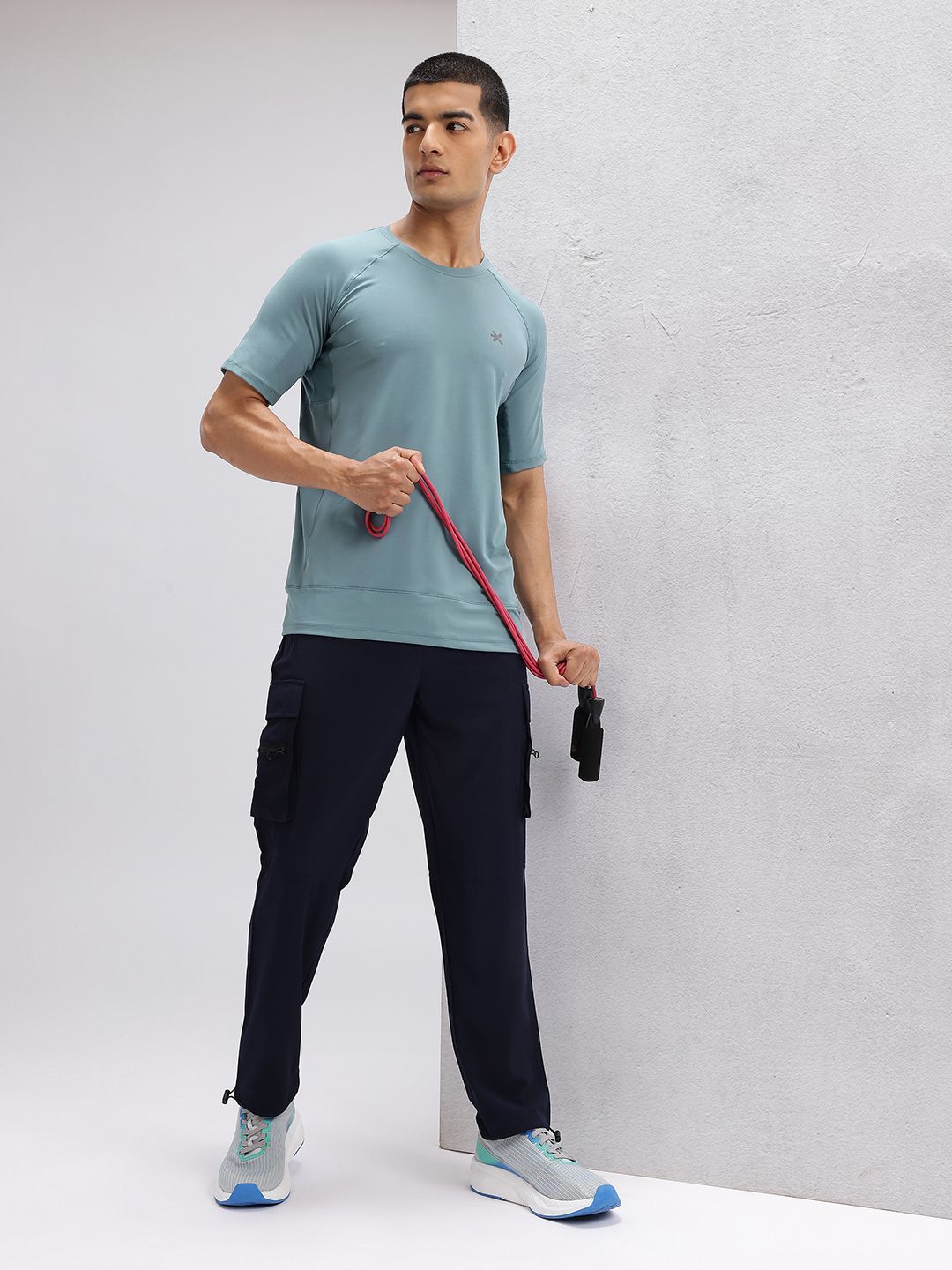 HRX by Hrithik Roshan Mesh Panel Back Rapid-Dry Training T-shirt