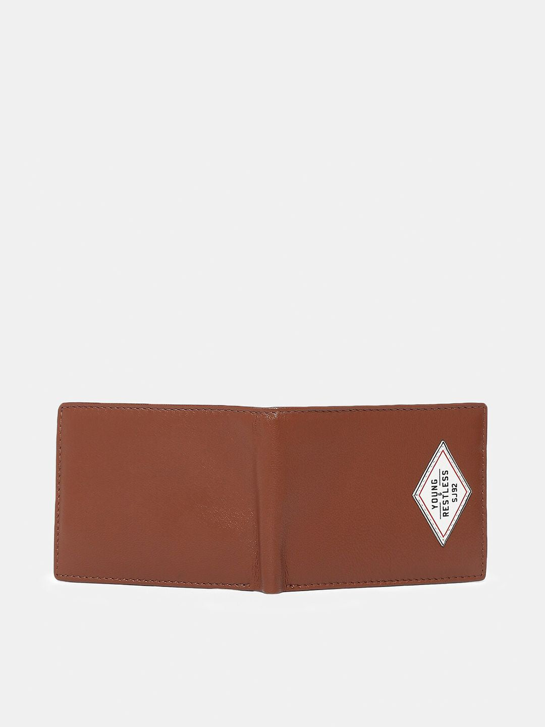 SPYKAR Men Tan Leather Two Fold Wallet