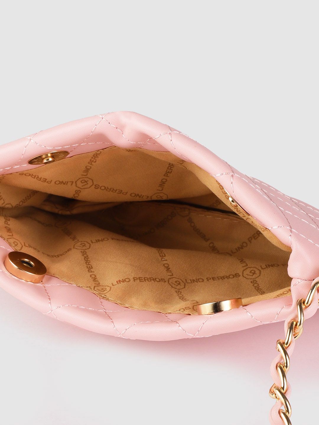 Lino Perros Pink Quilted Small Sling Bag