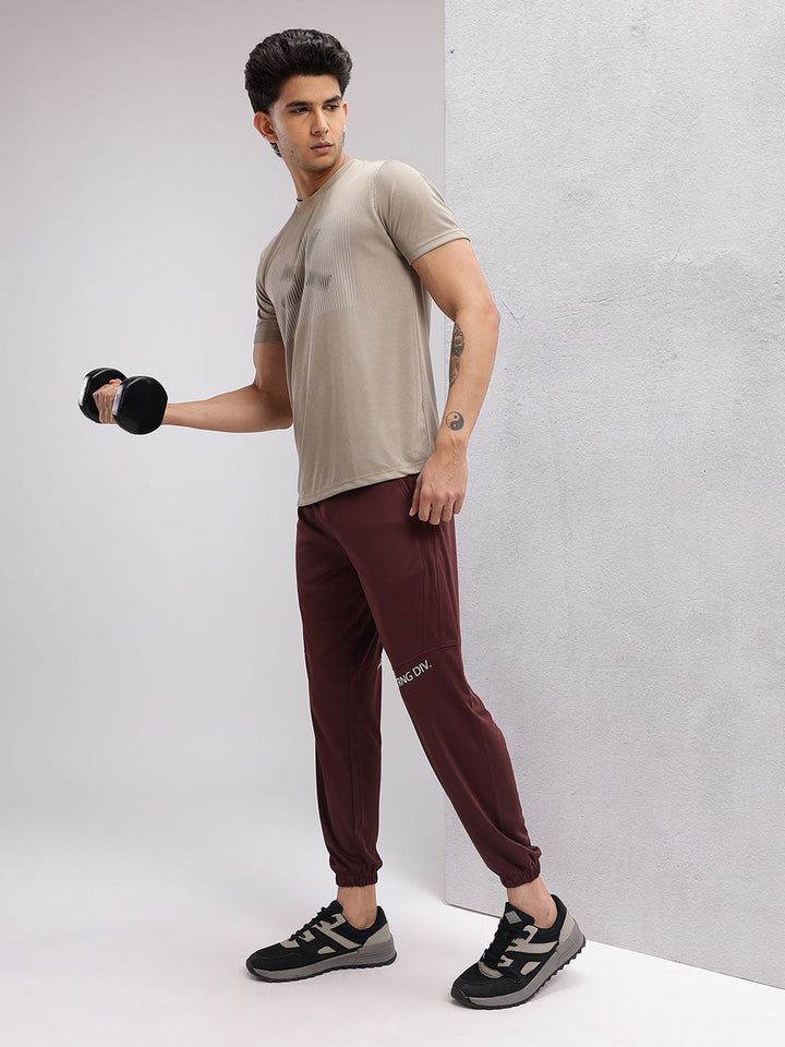 HRX by Hrithik Roshan Men Rapid-Dry Zip Detail Training Joggers