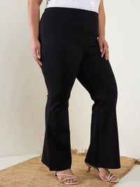 SASSAFRAS Curve Women High-Rise Bootcut Trousers