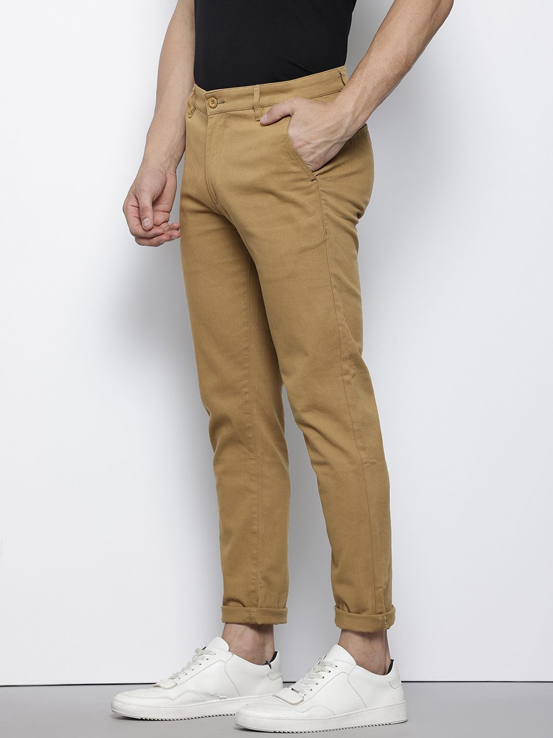 The Indian Garage Co Men Slim Fit Chinos