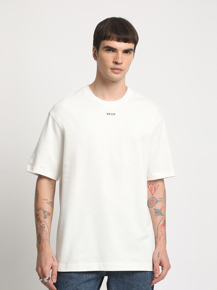 THE BEAR HOUSE Graphic Printed Cotton Oversized T-shirt