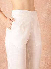 all about you Women Regular Kurta with Trousers With Tie-Up Detail