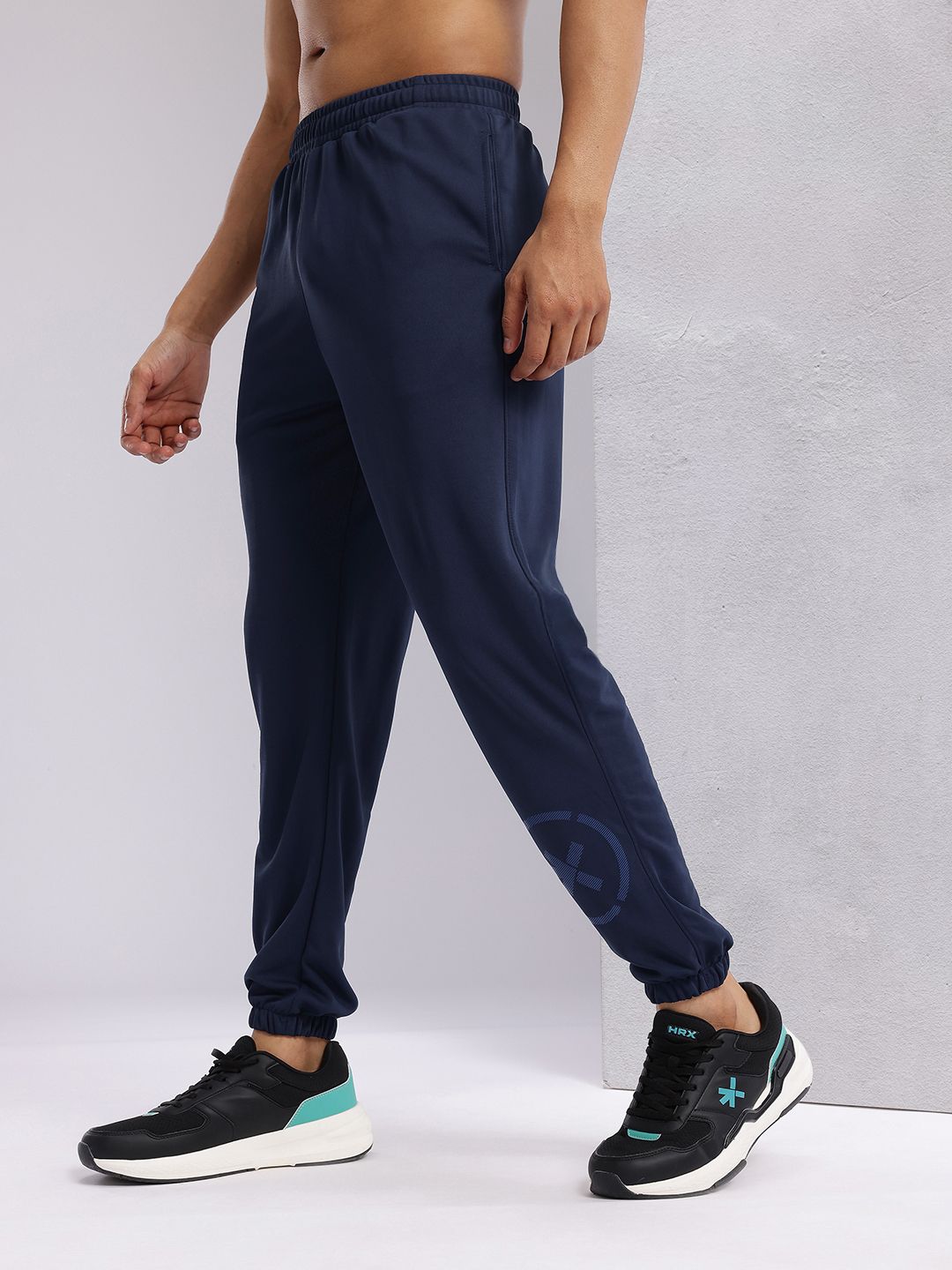 HRX by Hrithik Roshan Men Brand Logo Printed Rapid-Dry Training Joggers