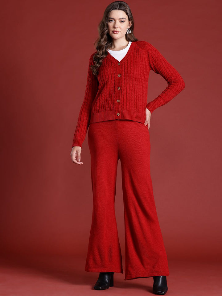 all about you Acrylic Cable Knit Co-ords