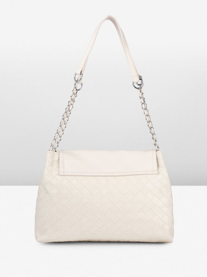 DressBerry Structured Shoulder Bag with Bow Detail
