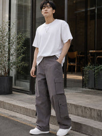Eszett Seluar Kapas Cargos Regular Fit Mid-Rise Lelaki