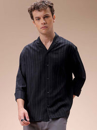 The Indian Garage Co Men Relaxed Fit Dobby Textured Resortwear Shirt