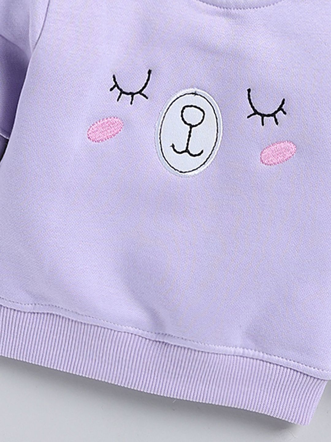 Moms Love Infant Girls Embroidered Pure Cotton Sweatshirt