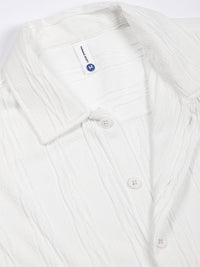 Thomas Scott Men Smart Fit Cutaway Collar Textured Casual Shirt