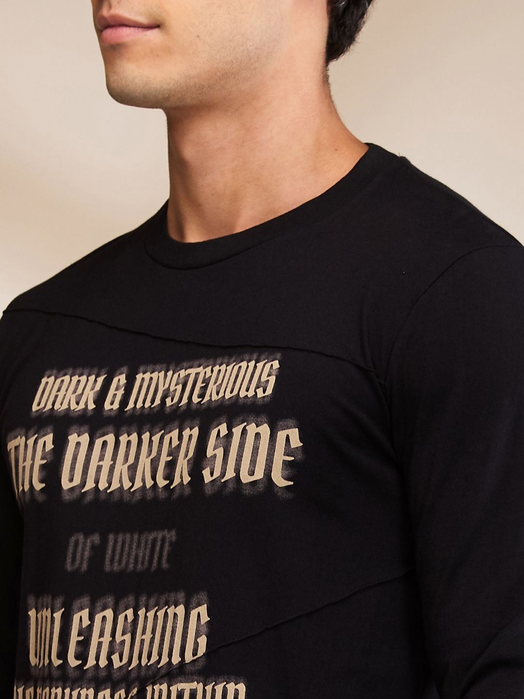 Being Human Men Typography Printed Round Neck Cotton Slim Fit T-shirt