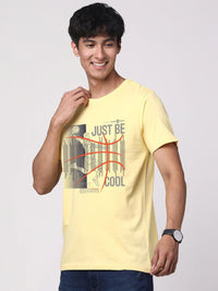 ADRO Men Graphic Printed Pure Cotton Round Neck T-shirt