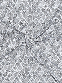 Monte Carlo Grey & White Floral Mild Winter 150 GSM Single Bed Dohar