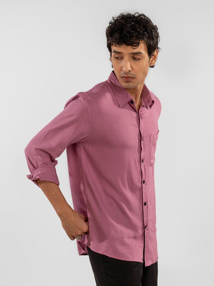Eszett Long Sleeves Spread Collar Opaque Regular Fit Casual Shirt