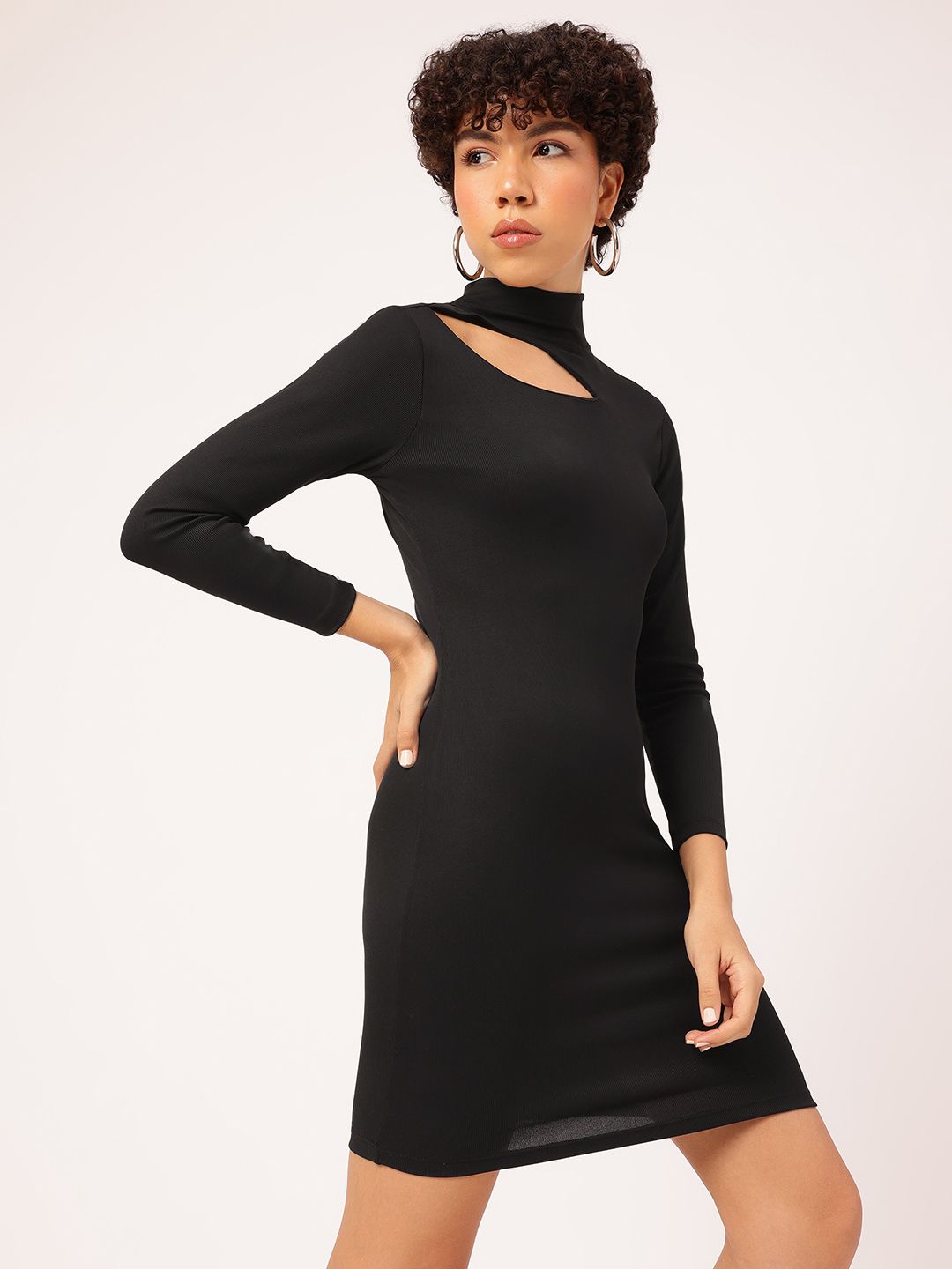 DressBerry Urban Chic Cut-Out Bodycon Mini Dress