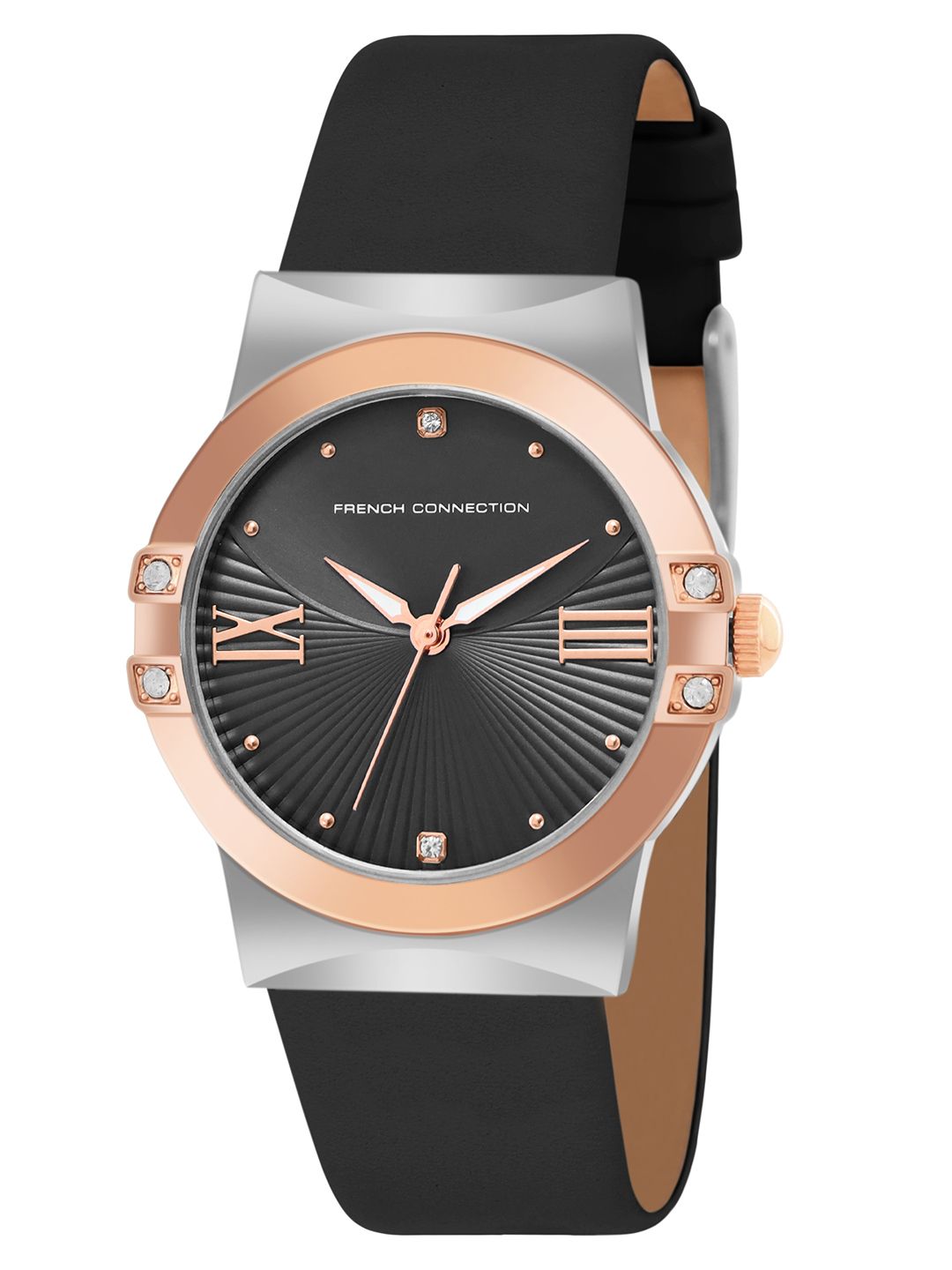 French Connection Women Dial & Leather Straps Analogue Watch FCU1BBL