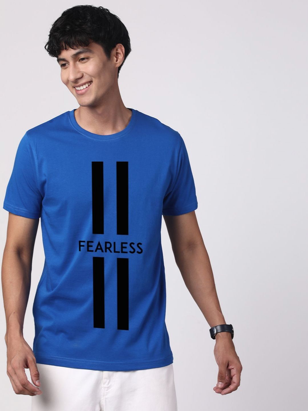 ADRO Men Typography Printed Cotton T-shirt