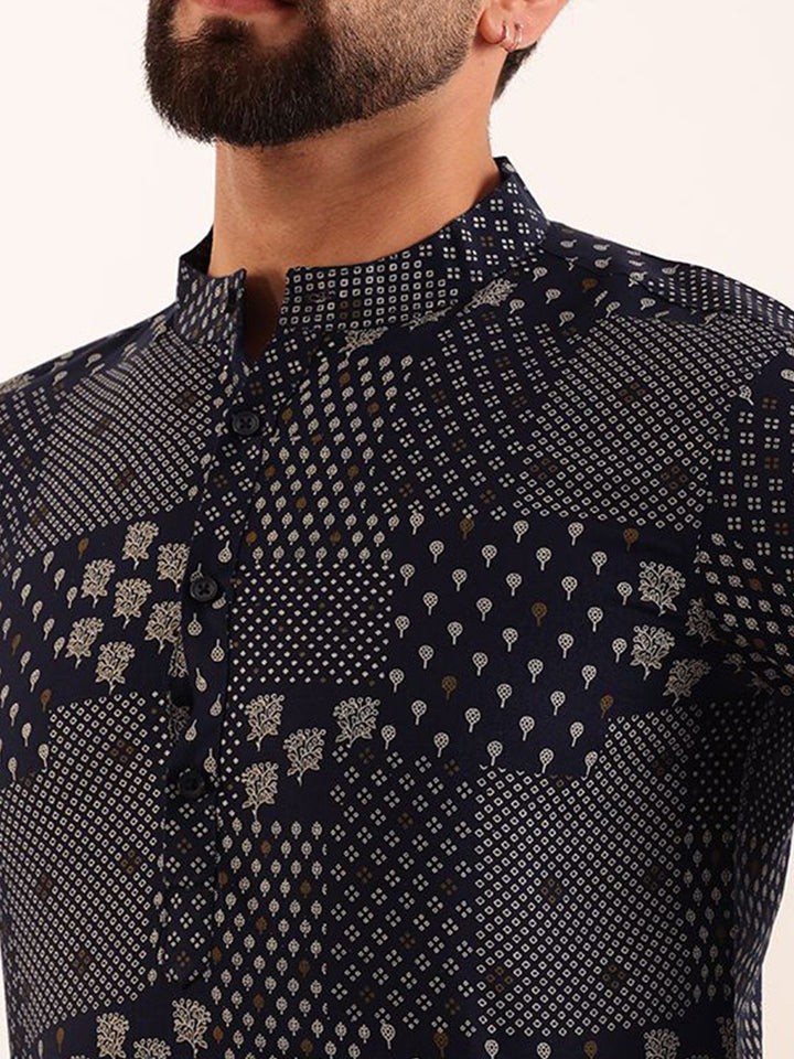 Anouk Men Bandhani Printed Kurta