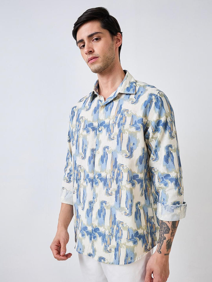 SPYKAR Men Slim Fit Floral Opaque Printed Casual Shirt