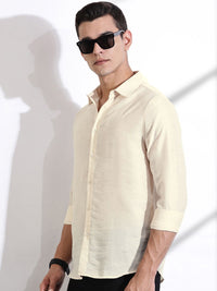 Thomas Scott Men Classic Slim Fit Opaque Casual Shirt