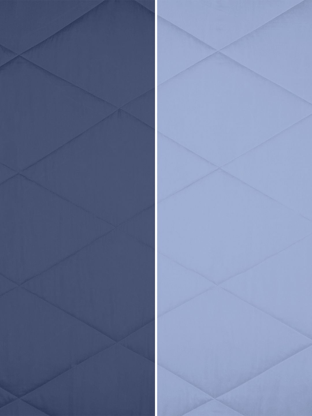 Story@home Lavender & Blue Solid Reversible 240 GSM Heavy Winter Single Bed Comforter