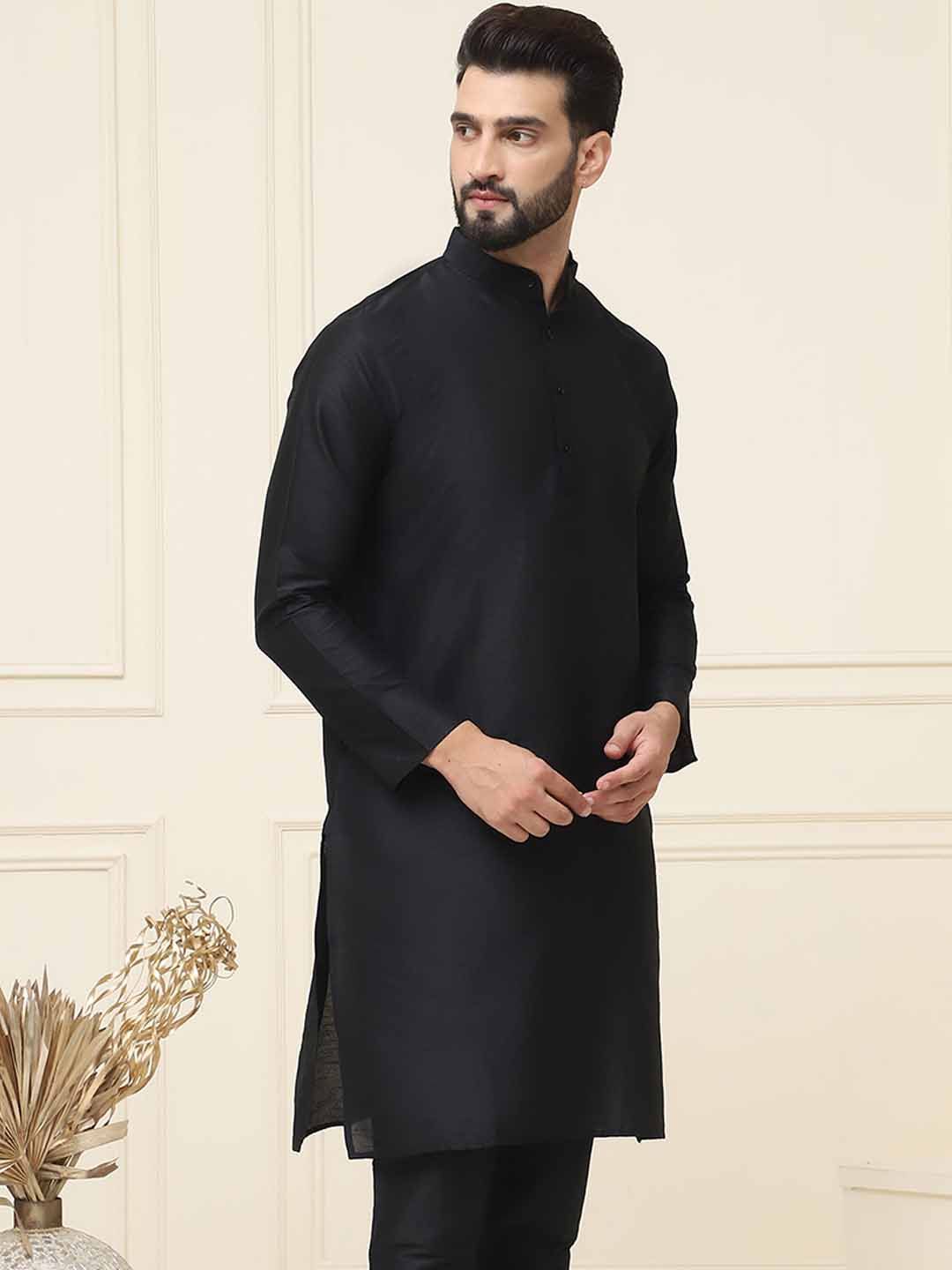 SOJANYA Band Collar Straight Kurta