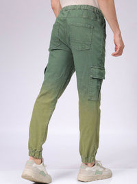 The Indian Garage Co Men Low Distress Stretchable Cargo Denim Joggers