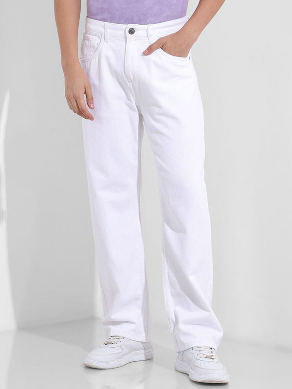 The Indian Garage Co Men Relaxed Fit Mid-Rise Cotton Jeans