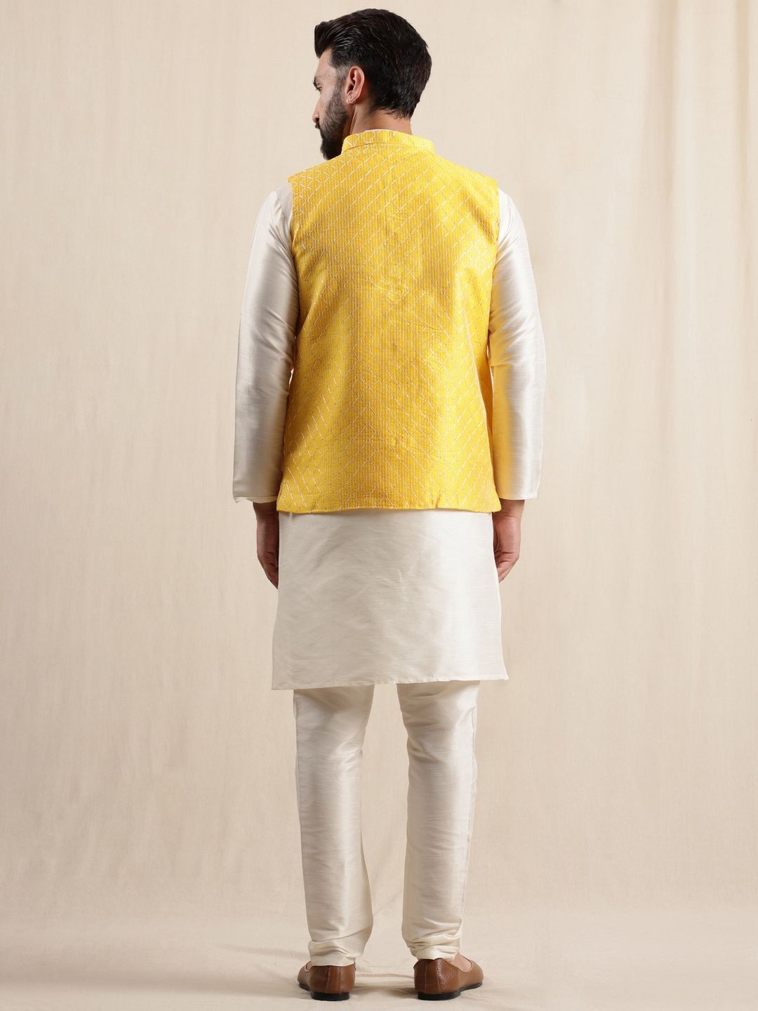 Kurta Lurus Kolar Mandarin Anouk Dengan Piyama