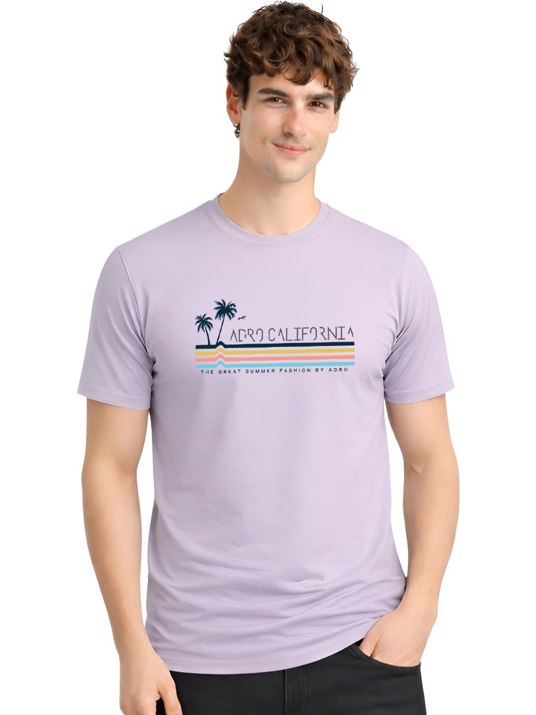 ADRO Men Printed T-shirt