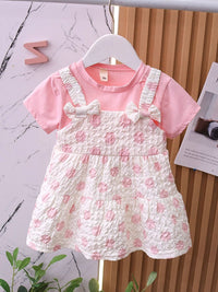 YK Girls Printed Cotton A-Line Dress
