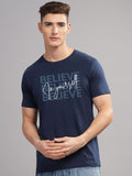 ADRO Lelaki Pek 3 Baju-T Leher Bulat Bercetak