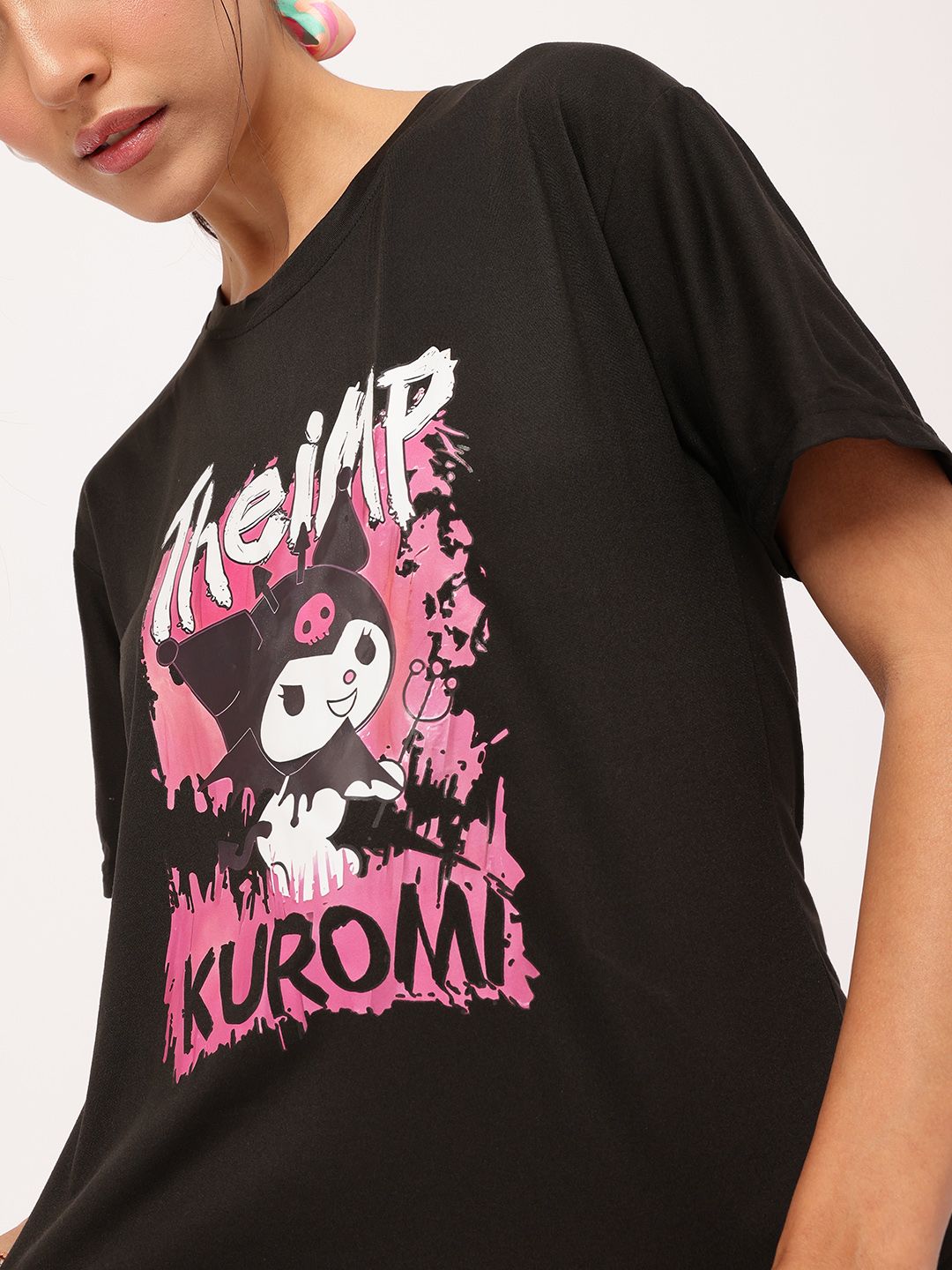DressBerry Kawaii Rebel Printed T-shirt