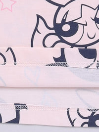 Happy Faces Kids Girls Powerpuff Girls Printed Pure Cotton T-Shirt