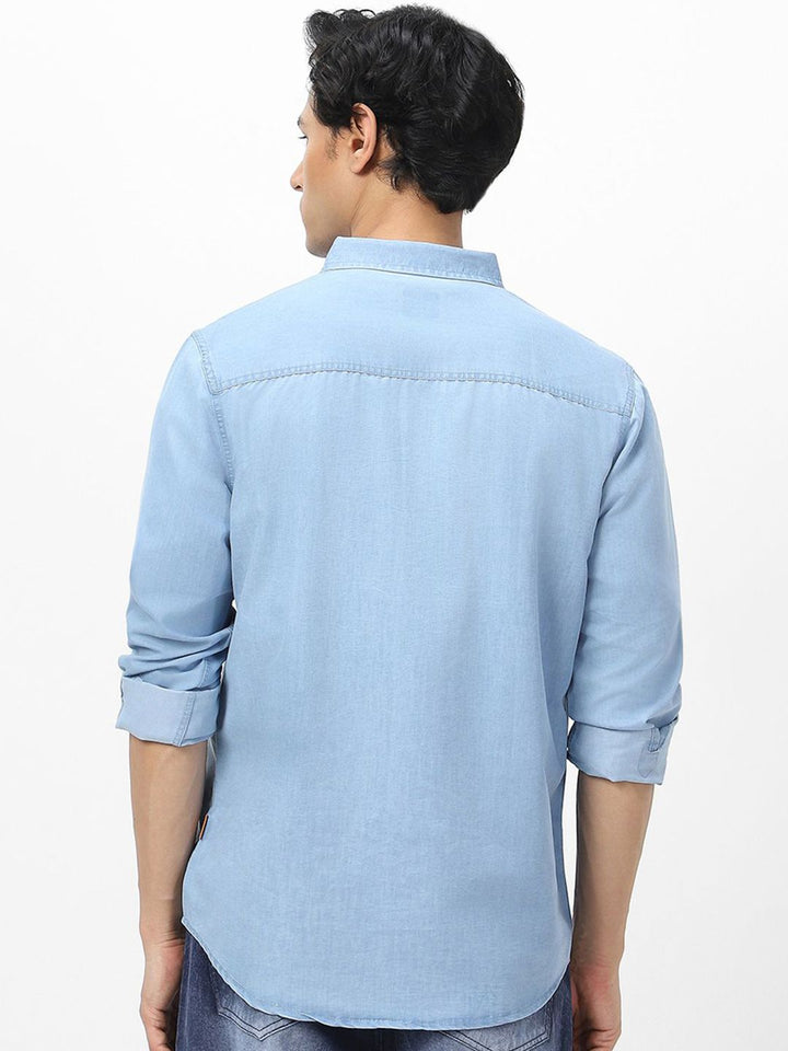 Urbano Fashion Men Full Sleeve Regular Fit Casual Denim Shirt