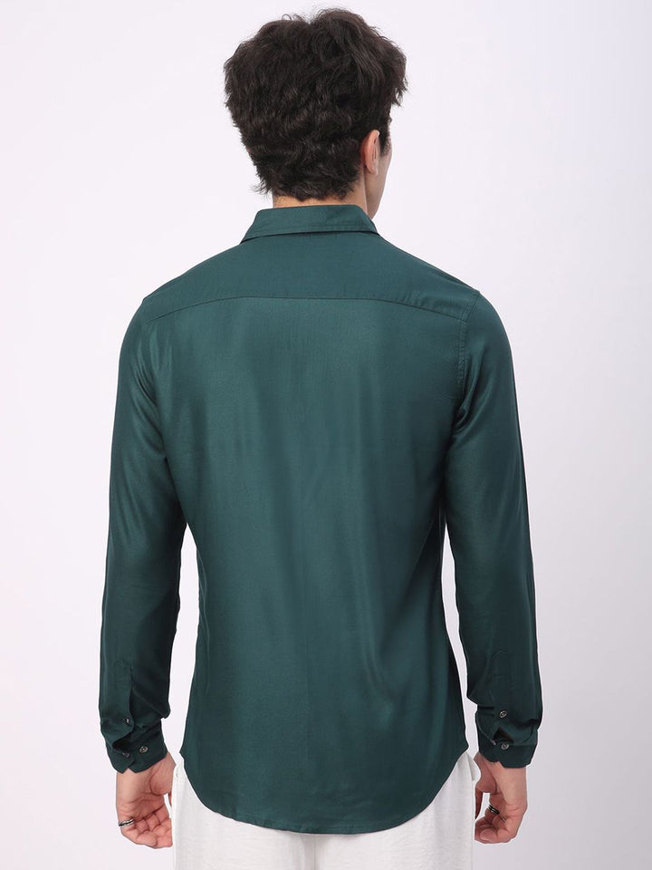 VASTRADO Men Classic Slim Fit Opaque Casual Shirt