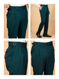 Moda Rapido Men High-Rise Easy Wash Pleated Trousers