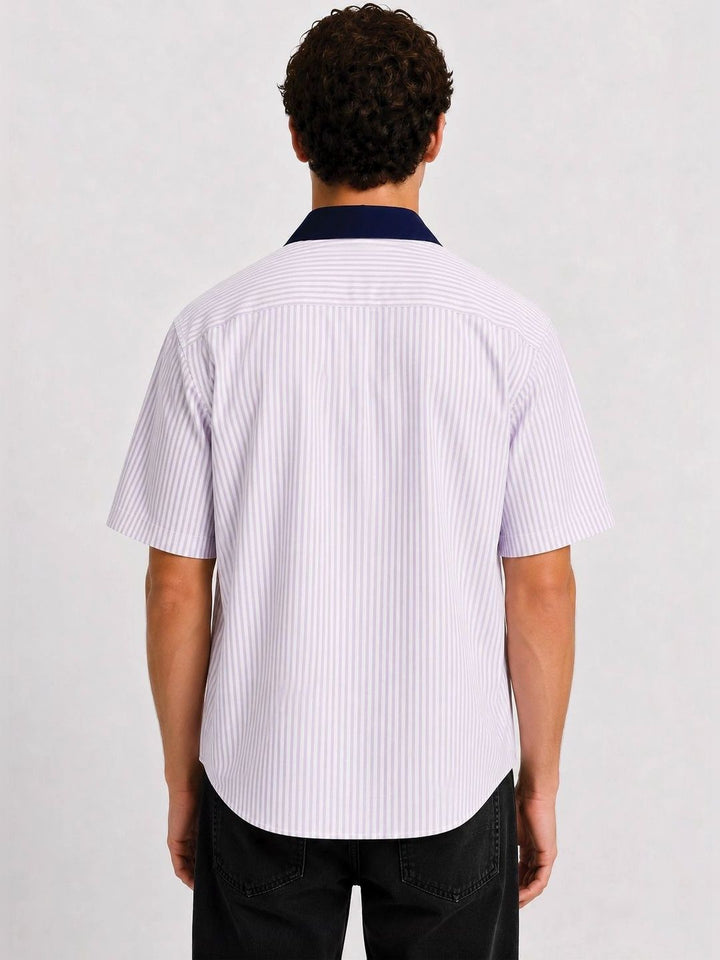 ADRO Men Relaxed Striped Casual Shirt