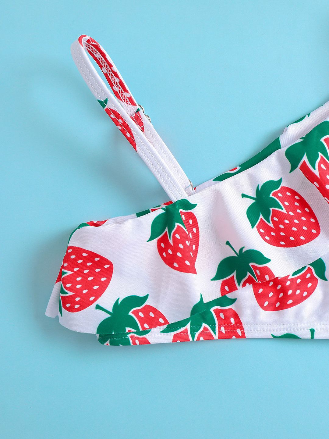 YK Girls Printed Sleeveless Swim Set