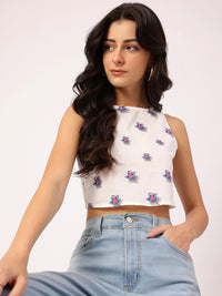 DressBerry Sunkissed Floral Print Crop Top