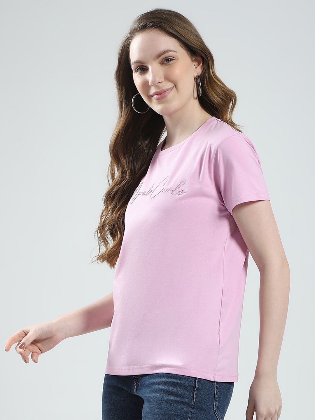 Monte Carlo Brand Logo Embroidered T-shirt
