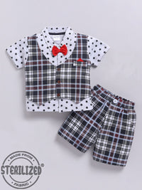 Moms Love Infant Boys Printed Pure Cotton Clothing Set