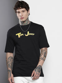 The Indian Garage Co Tom & Jerry Printed Oversized Pure Cotton T-shirt