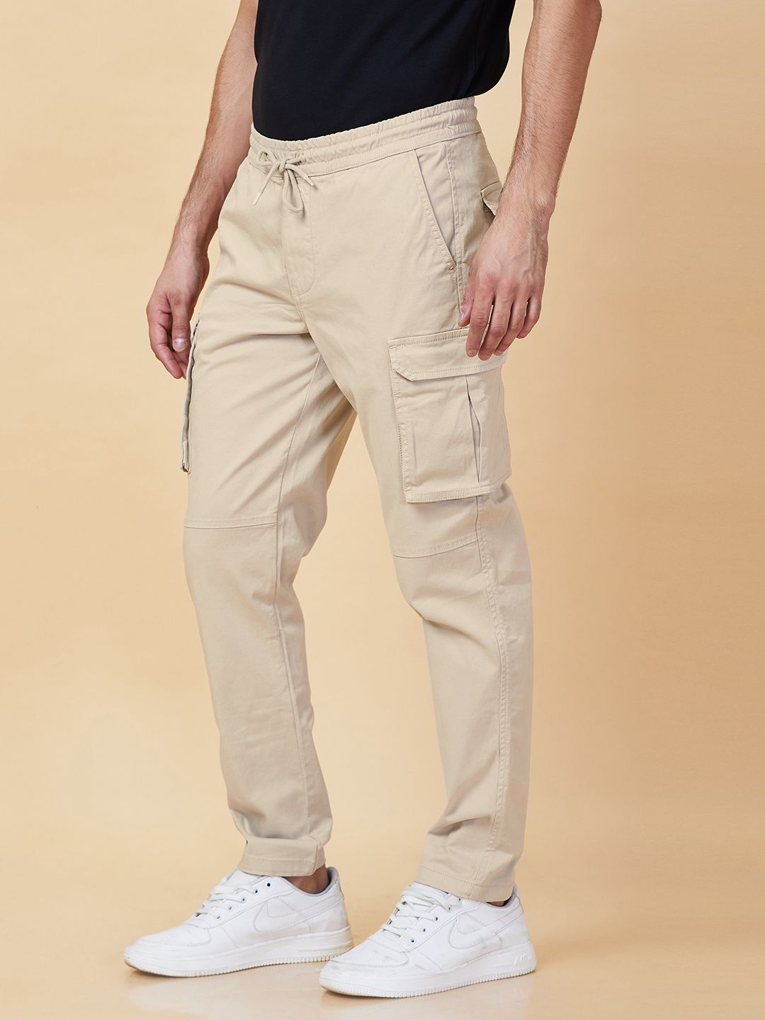 Being Human Men Slim Fit Cargos Trousers