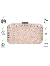 Metro Embellished Box Clutch