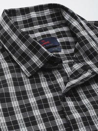 Raymond Pure Cotton Slim Fit Checked Casual Shirt
