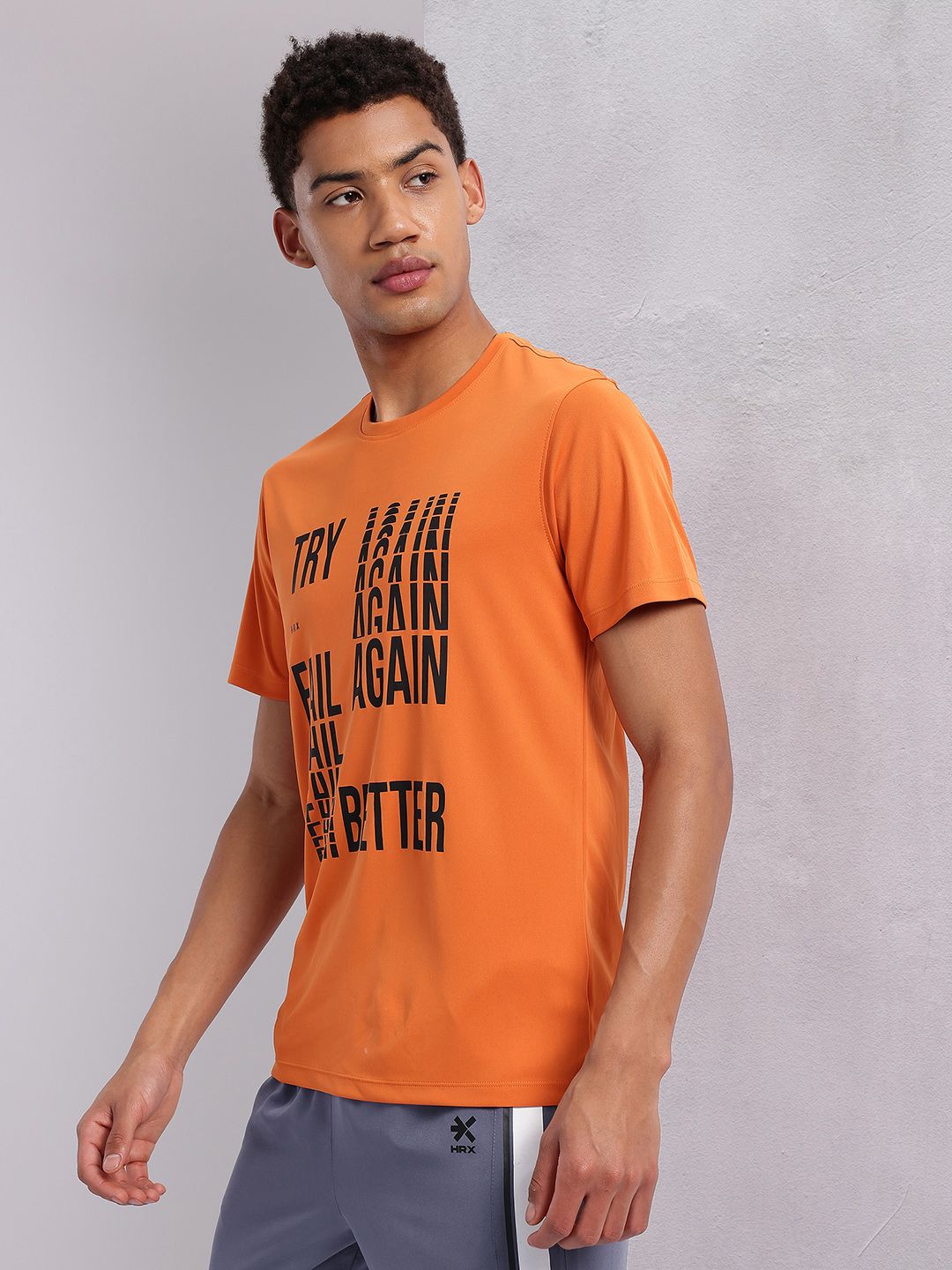 HRX by Hrithik Roshan Typography Printed Training T-Shirt