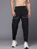 HRX oleh Hrithik Roshan Men Mid-Rise Training Joggers dengan jalur reflektif