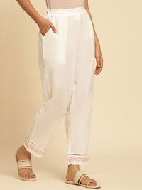 W Women Straight Fit Pure Cotton Ethnic Trousers